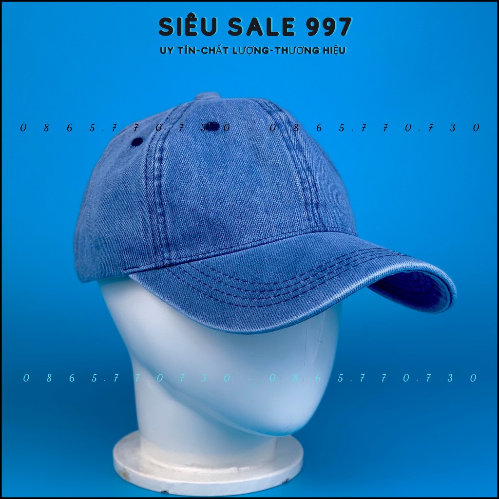 Nón Kết Jean Trơn, Mũ Lưỡi Trai Vải Dày Hàng Nhập Cao Cấp 2 Màu Form Đẹp - SIÊU SALE 997
