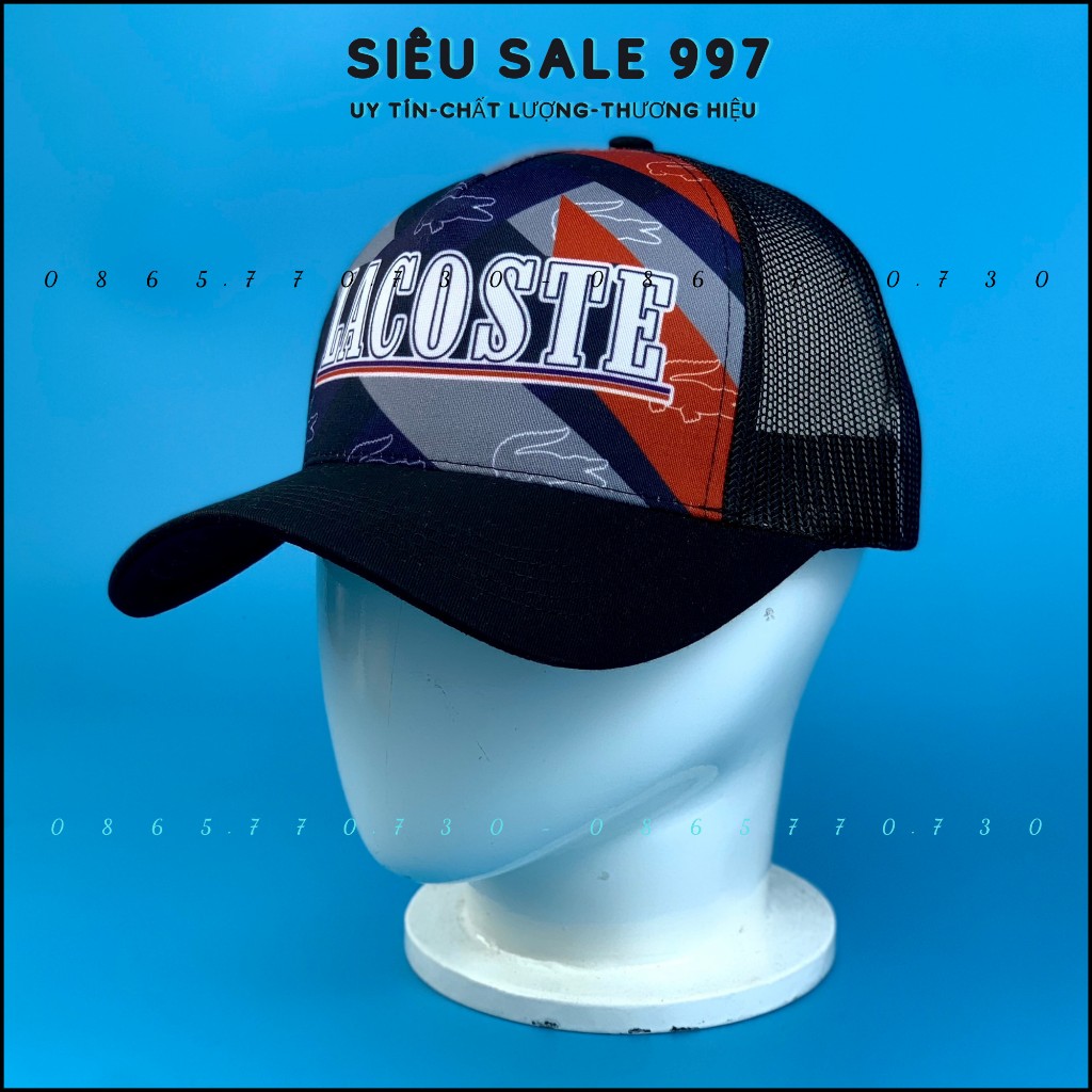 Nón Kết Phối Lưới Cá Sấu in Chữ LACO.STE 2 Màu Cao Cấp Form Unisex Nam Nữ - SIÊU SALE 997