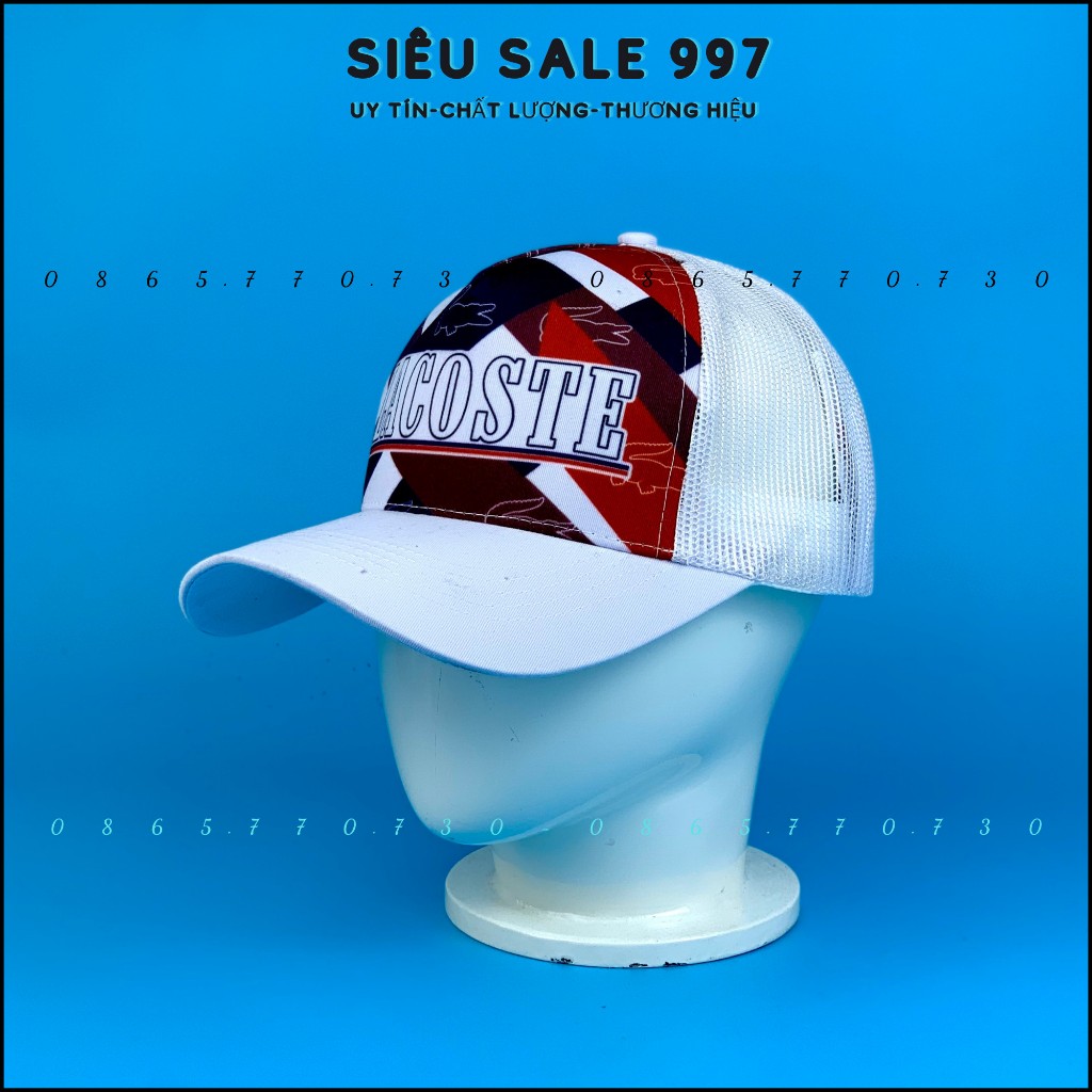Nón Kết Phối Lưới Cá Sấu in Chữ LACO.STE 2 Màu Cao Cấp Form Unisex Nam Nữ - SIÊU SALE 997