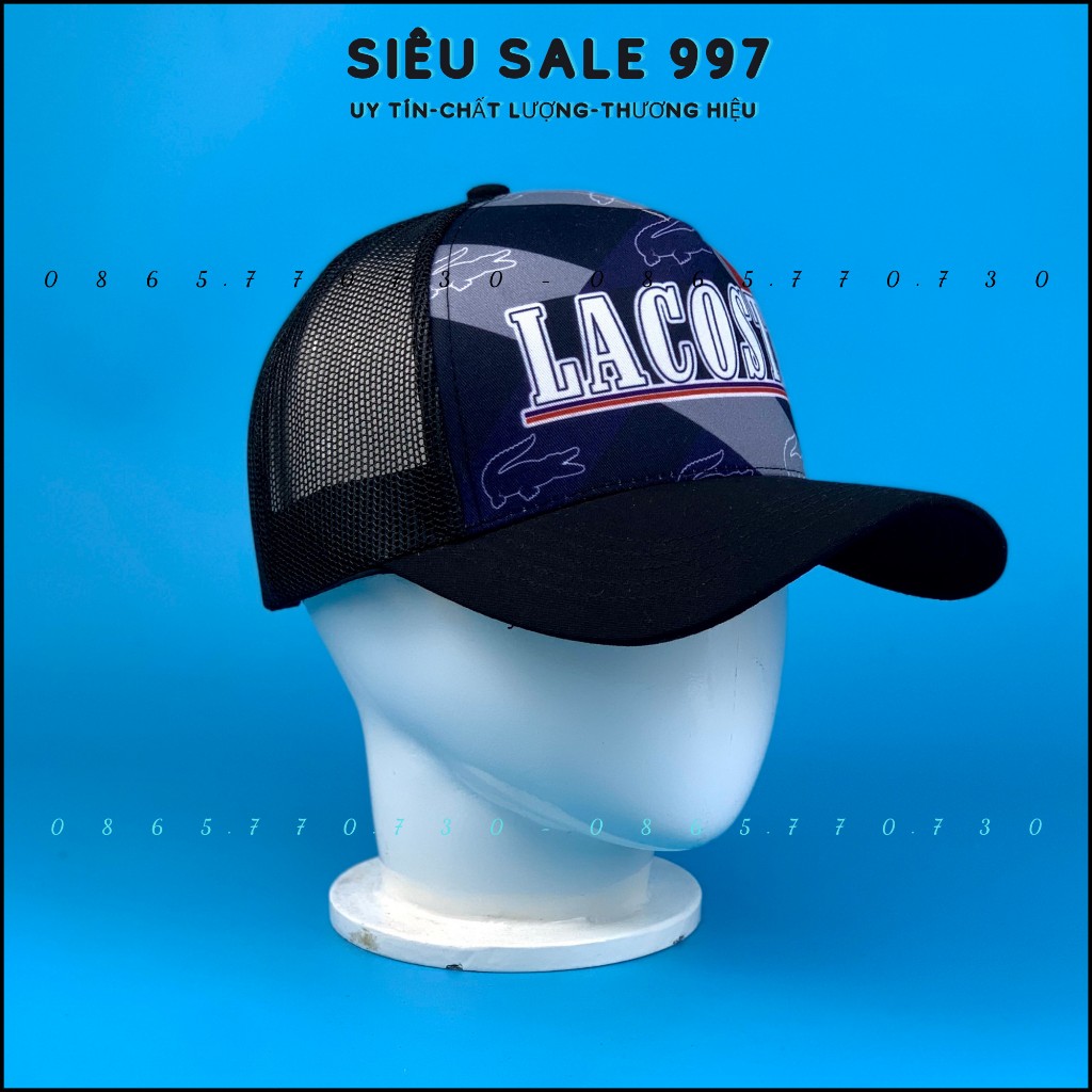 Nón Kết Phối Lưới Cá Sấu in Chữ LACO.STE 2 Màu Cao Cấp Form Unisex Nam Nữ - SIÊU SALE 997