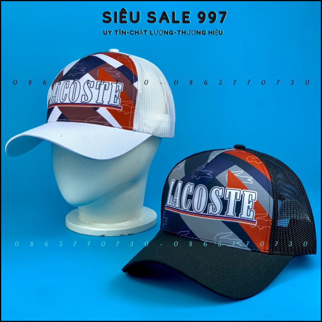 Nón Kết Phối Lưới Cá Sấu in Chữ LACO.STE 2 Màu Cao Cấp Form Unisex Nam Nữ - SIÊU SALE 997