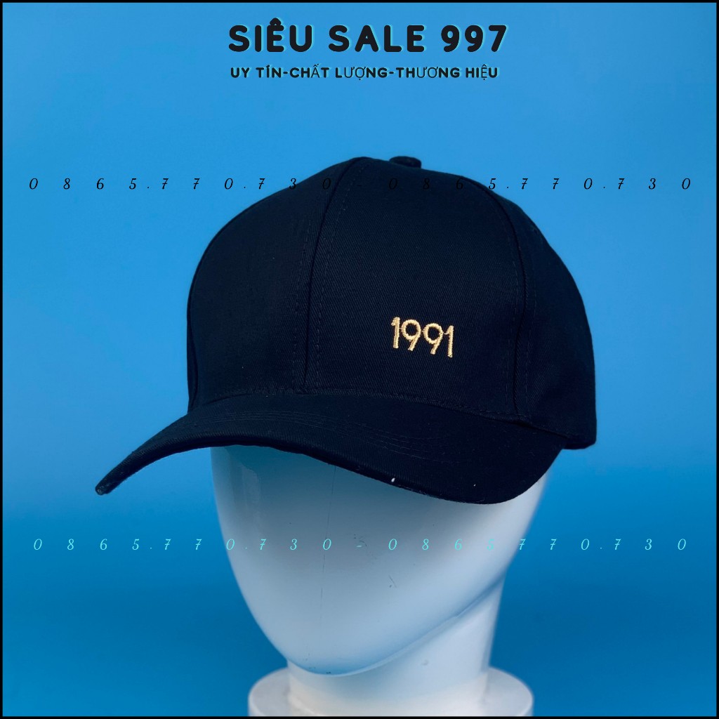 Mũ Lưỡi Trai Thêu Năm Sinh 1990 - 2010, Nón Kết Full Đen Bao Ngầu Thời Trang - SIÊU SALE 997