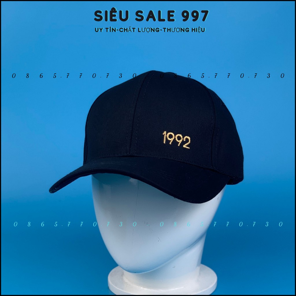 Mũ Lưỡi Trai Thêu Năm Sinh 1990 - 2010, Nón Kết Full Đen Bao Ngầu Thời Trang - SIÊU SALE 997