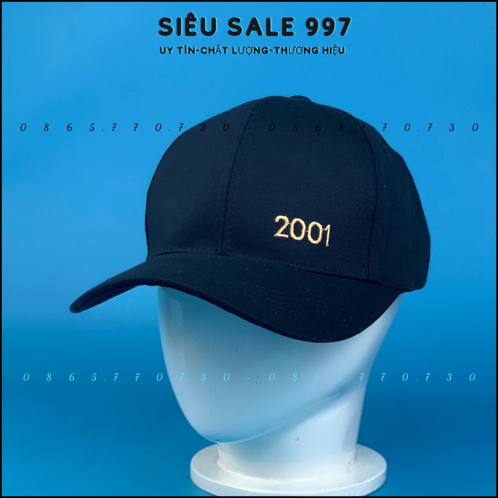 Mũ Lưỡi Trai Thêu Năm Sinh 1990 - 2010, Nón Kết Full Đen Bao Ngầu Thời Trang - SIÊU SALE 997