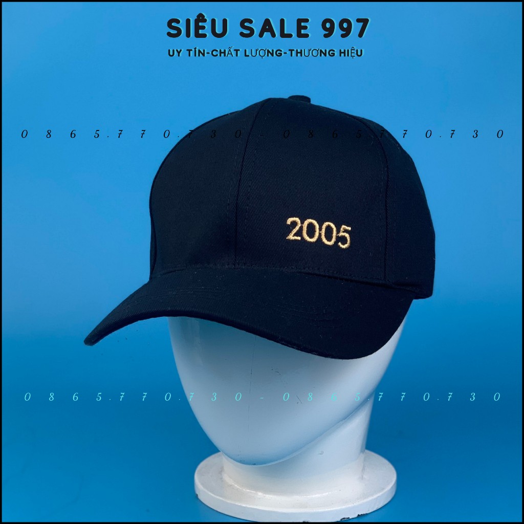 Mũ Lưỡi Trai Thêu Năm Sinh 1990 - 2010, Nón Kết Full Đen Bao Ngầu Thời Trang - SIÊU SALE 997