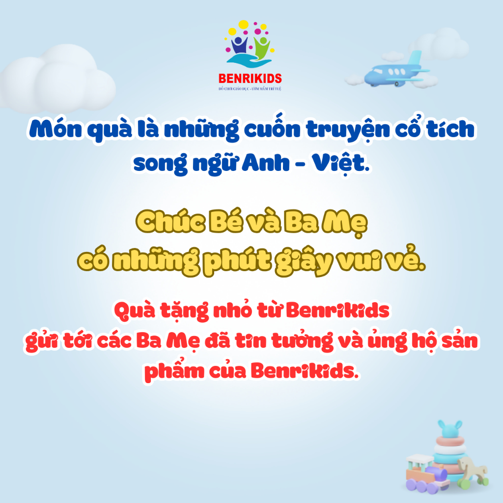 Đồ Chơi Học Chữ Song Ngữ  Cho Bé Tặng Kèm Benrikids