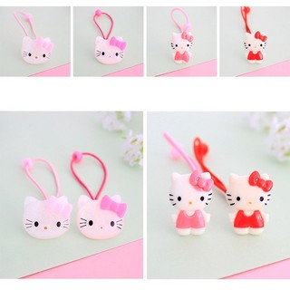 Kẹp tóc / Dây buộc tóc hình Hello Kitty