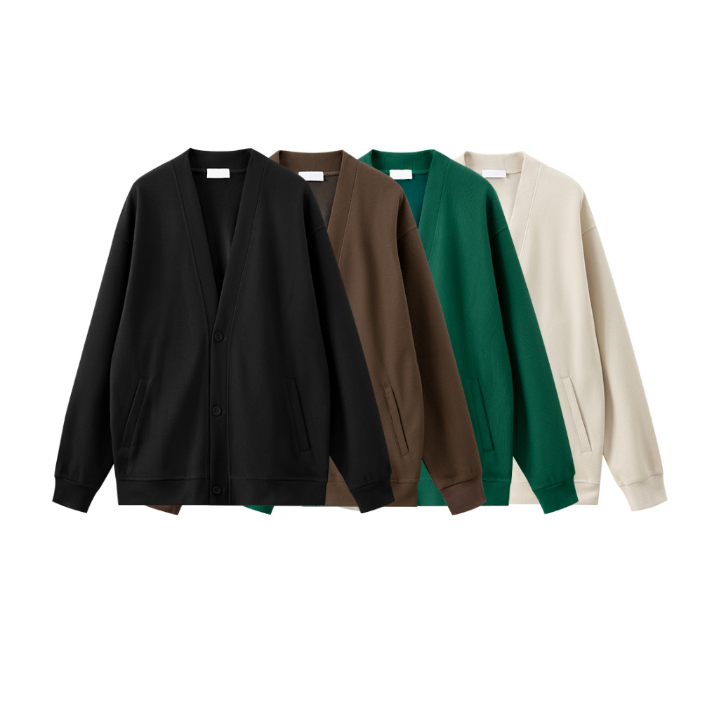 Áo khoác cardigan nam mỏng ZF.Club - Dệt kim tổ ong cao cấp CA