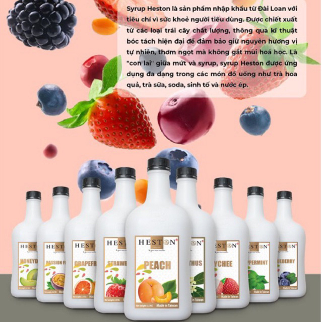 Syrup HESTON Đài Loan 2.5KG