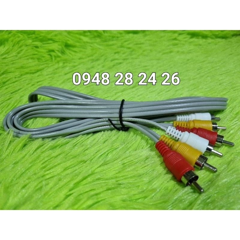DÂY AV XÁM 6 ĐẦU - ĐẦU ĐÚC - HÀNG TỐT