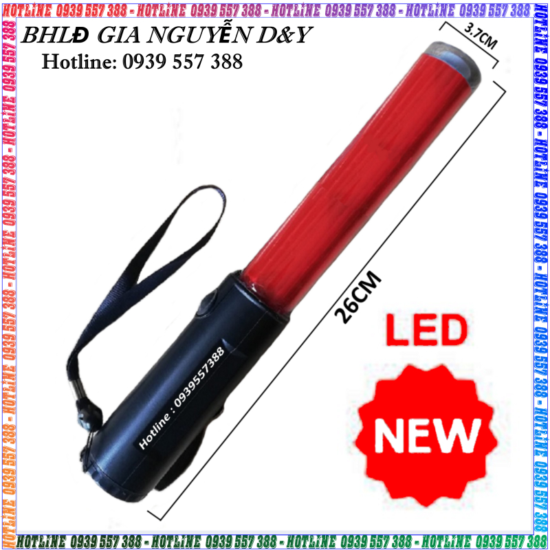 GẬY ĐÈN CHỈ HUY GIAO THÔNG 1 MÀU , GẬY PHÂN LUỒNG GIAO THÔNG ,ĐÈN CẢNH BÁO - SỬ DỤNG PIN