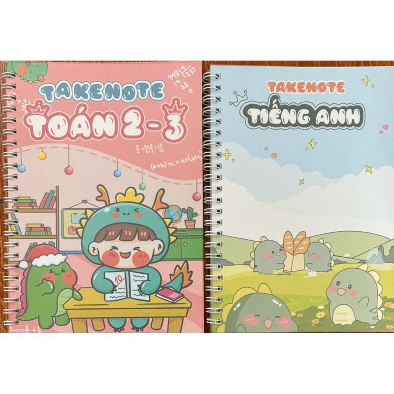 Văn phòng phẩm - Takenote toán + tiếng anh lớp 3 khổ a5