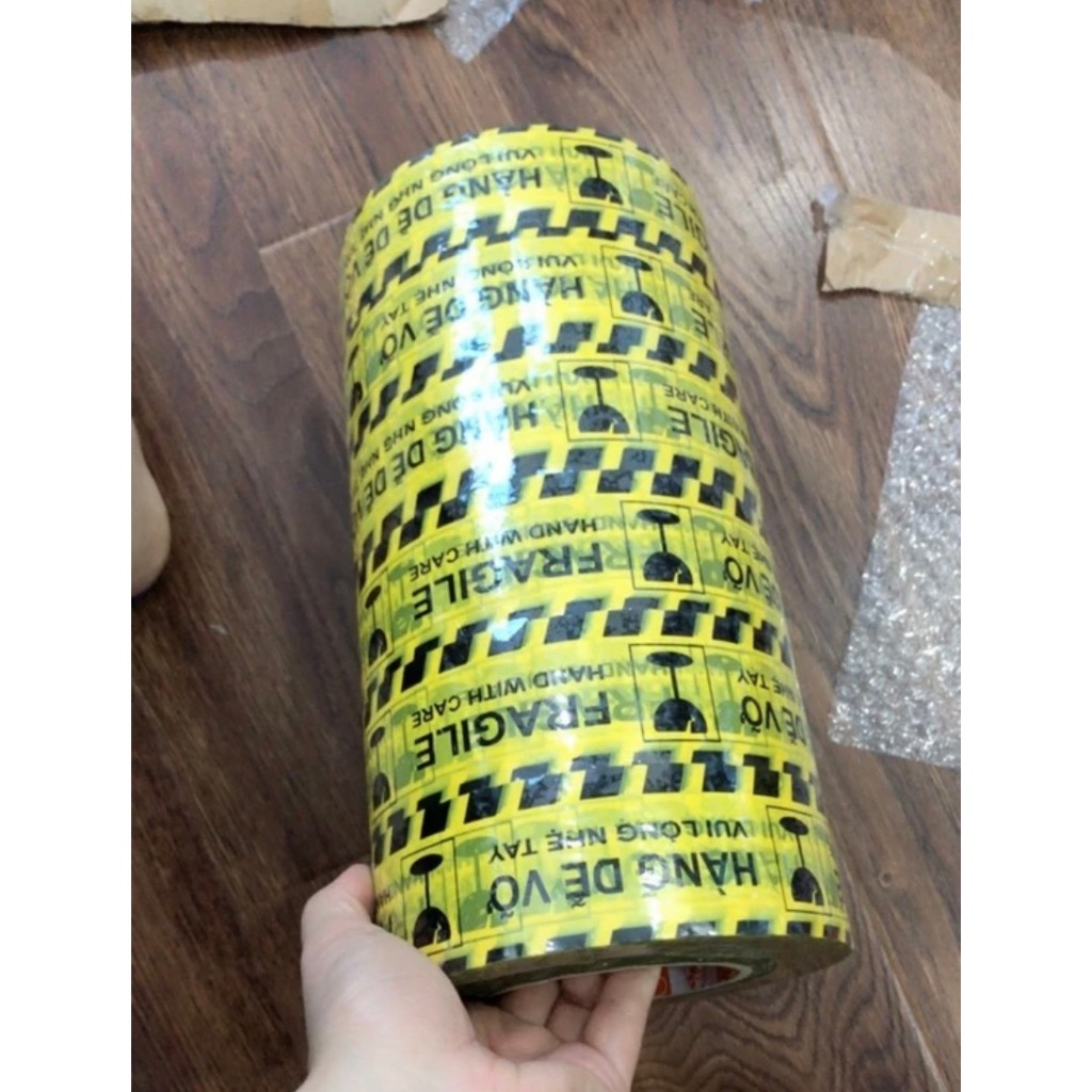 Combo 6 CUỘN BĂNG DÍNH Hàng Dễ Vỡ 0,5kg to đùng lõi giấy -Siêu rẻ -Siêu tiết kiệm