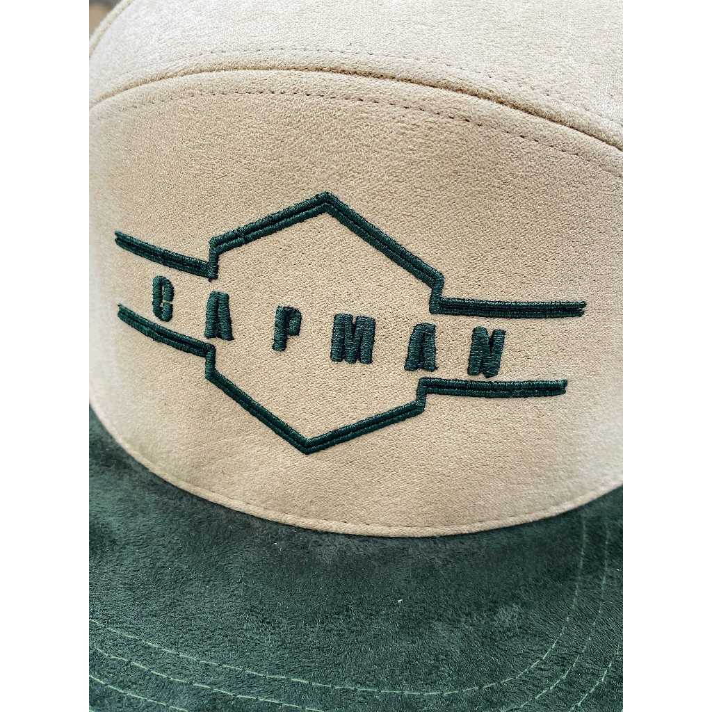 Mũ snapback màu kem rêu lưỡi ngang Capman Club CM28 trẻ trung năng động