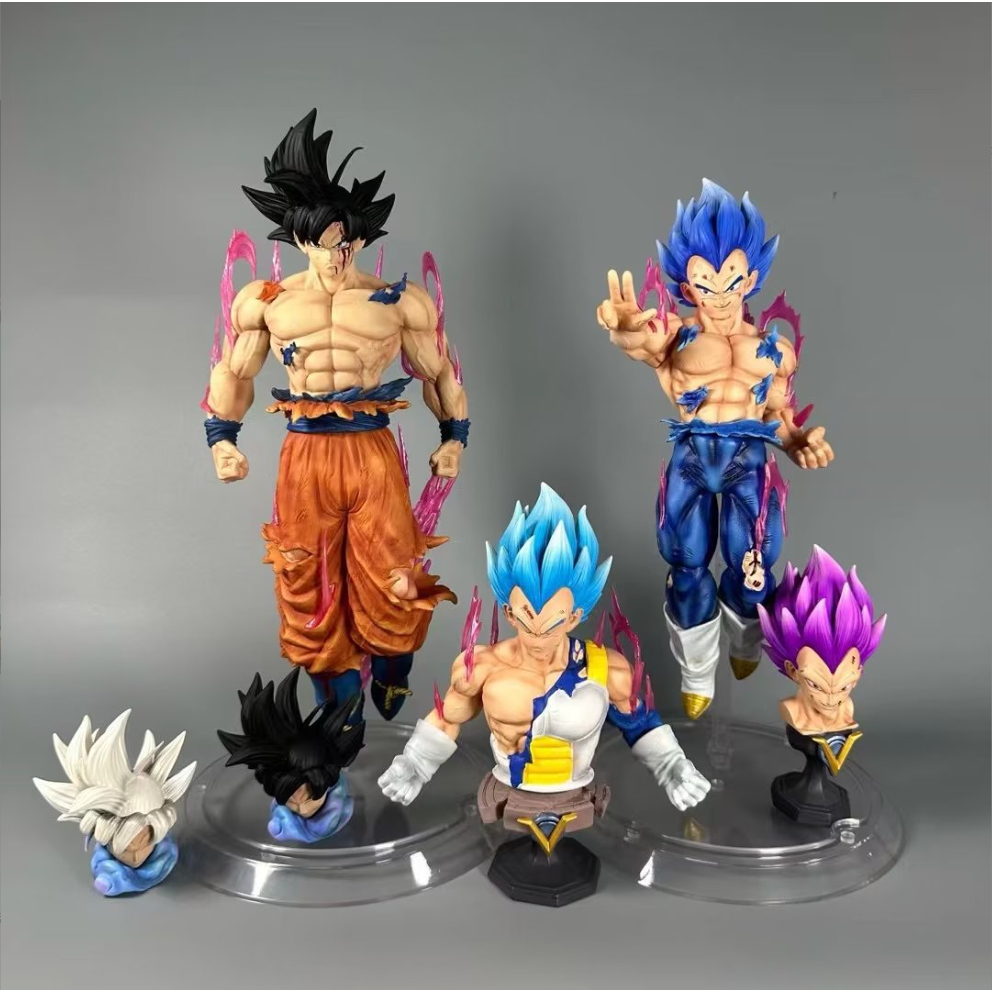 Mô hình Dragon Ball Vegeta Goku Vô Cực 2 đầu thay 35cm cực nét - Ongchumohinh  MH521