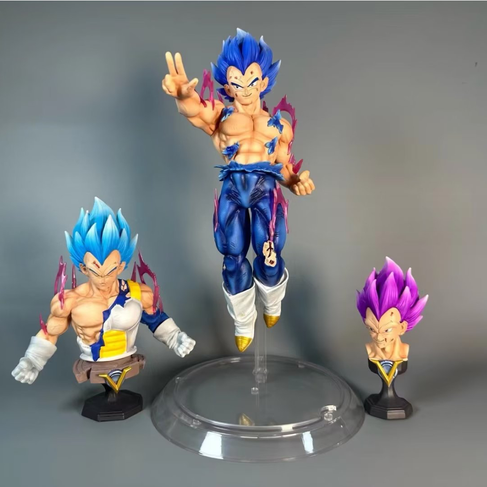 Mô hình Dragon Ball Vegeta Goku Vô Cực 2 đầu thay 35cm cực nét - Ongchumohinh  MH521