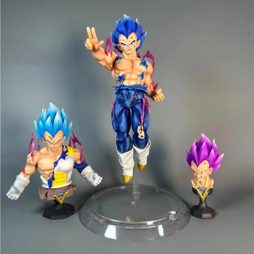 Mô hình Dragon Ball Vegeta Goku Vô Cực 2 đầu thay 35cm cực nét - Ongchumohinh  MH521
