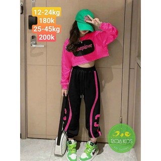 Set hiphop bé gái từ 10-42kg