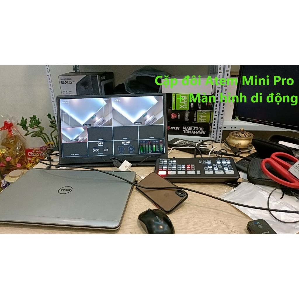 Bàn trộn hình ảnh Blackmagic Atem Mini Pro.