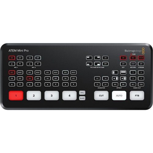 Bàn trộn hình ảnh Blackmagic Atem Mini Pro.