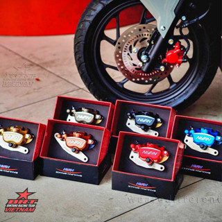 Cụm phanh heo dầu BRT Samurai 2 Piston cho xe Vario /Airblade/Click/SHmode 2021ABS - 2pis Nissin
