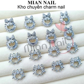 Charm nơ cao cấp charm hoa cao cấp charm nail gắn móng đính móng trang trí móng tay MIAN
