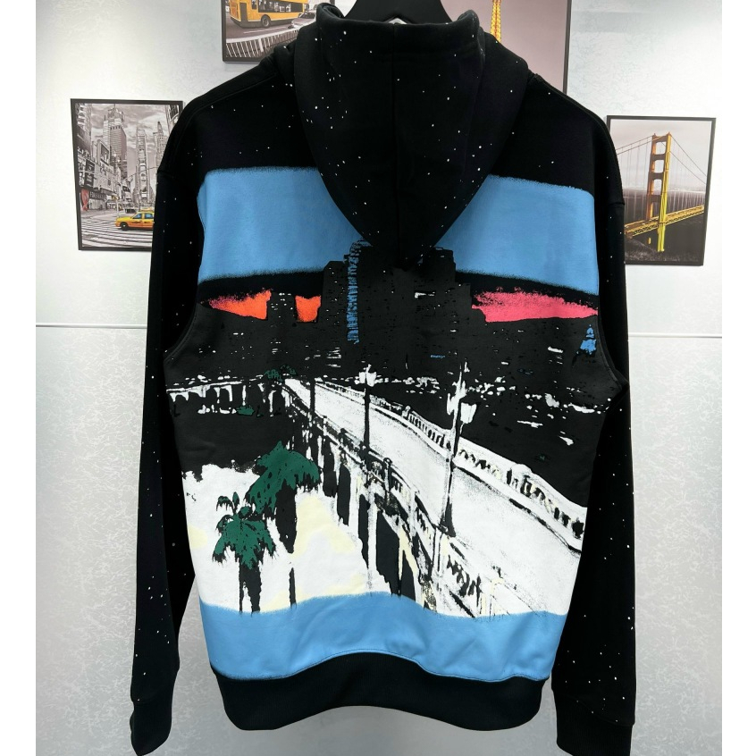 Áo Khoác Hoodie AMIRI Họa Tiết IN Sắc Nét , Áo Hoodie Chất Liệu Vải Nỉ Bông Dày Dặn Có Mũ- Thời Trang Cháy Phố