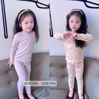 Quần áo bé gái - Bộ thu đông dài tay bé gái - Chất cotton 100% mịn, mềm