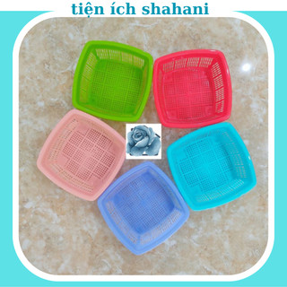 Rổ nhựa vuông tròn đựng rau sống, rổ nhựa mini chính hãng nhựa Việt Nhật