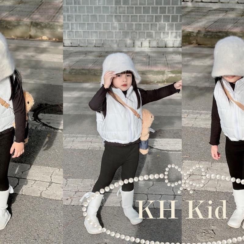 Áo Phao Gile Cho Bé Áo Khoác Gile Cho Bé Gái Lót Bông 3 Lớp Siêu Nhẹ cho bé từ 8-30kg GL01