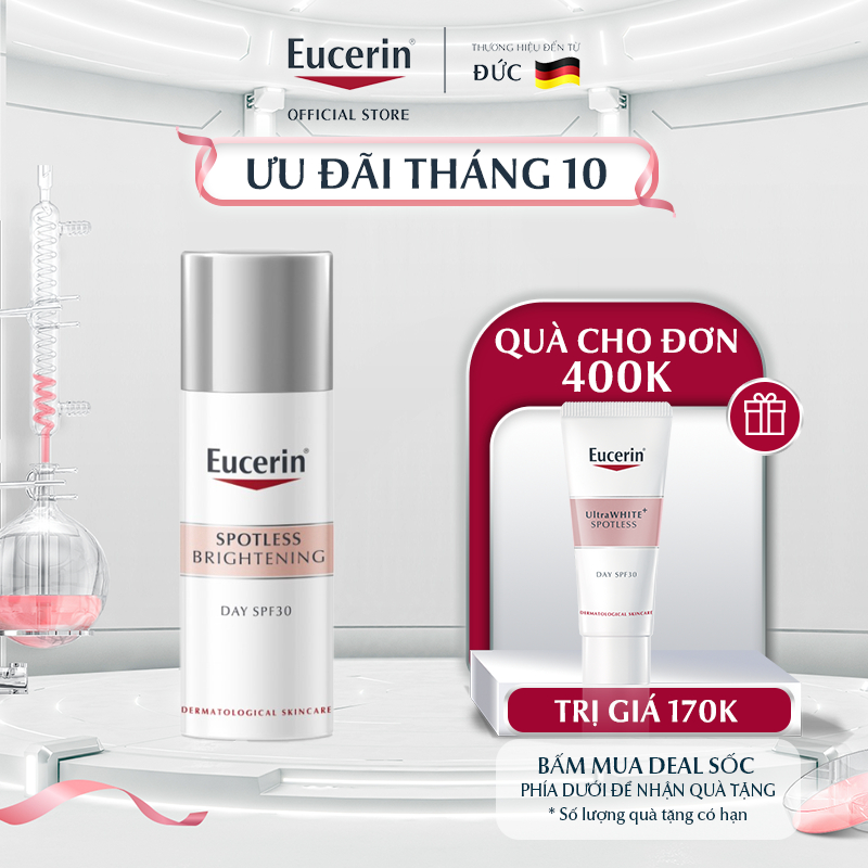 Kem dưỡng ngày giảm thâm nám & sáng da Eucerin Spotless Brightening SPF30 50ml