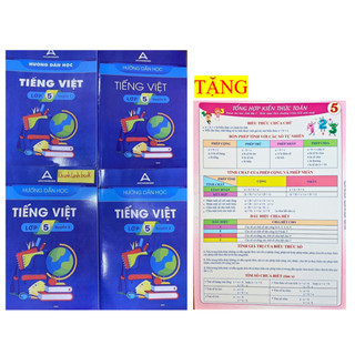 Sách - Combo 4 cuốn Hướng dẫn học tiếng việt lớp 5