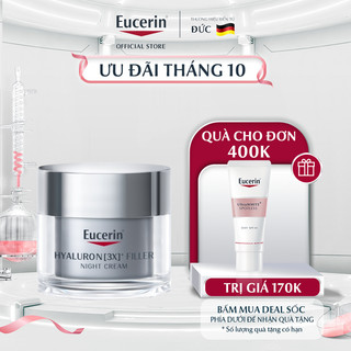 Kem dưỡng đêm giảm nếp nhăn Eucerin Hyaluron[3x]+ Filler Night Cream 50ml