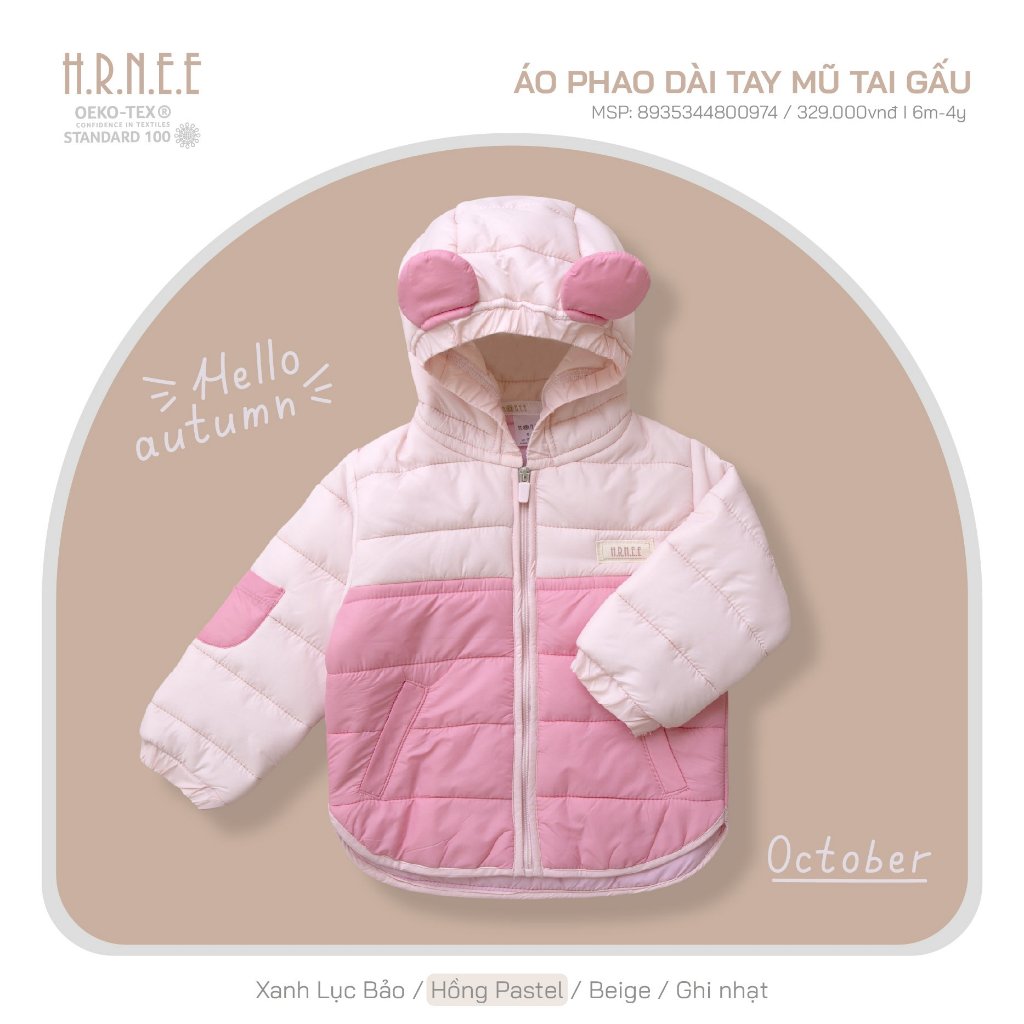 Hrnee New Colection- áo phao siêu nhẹ