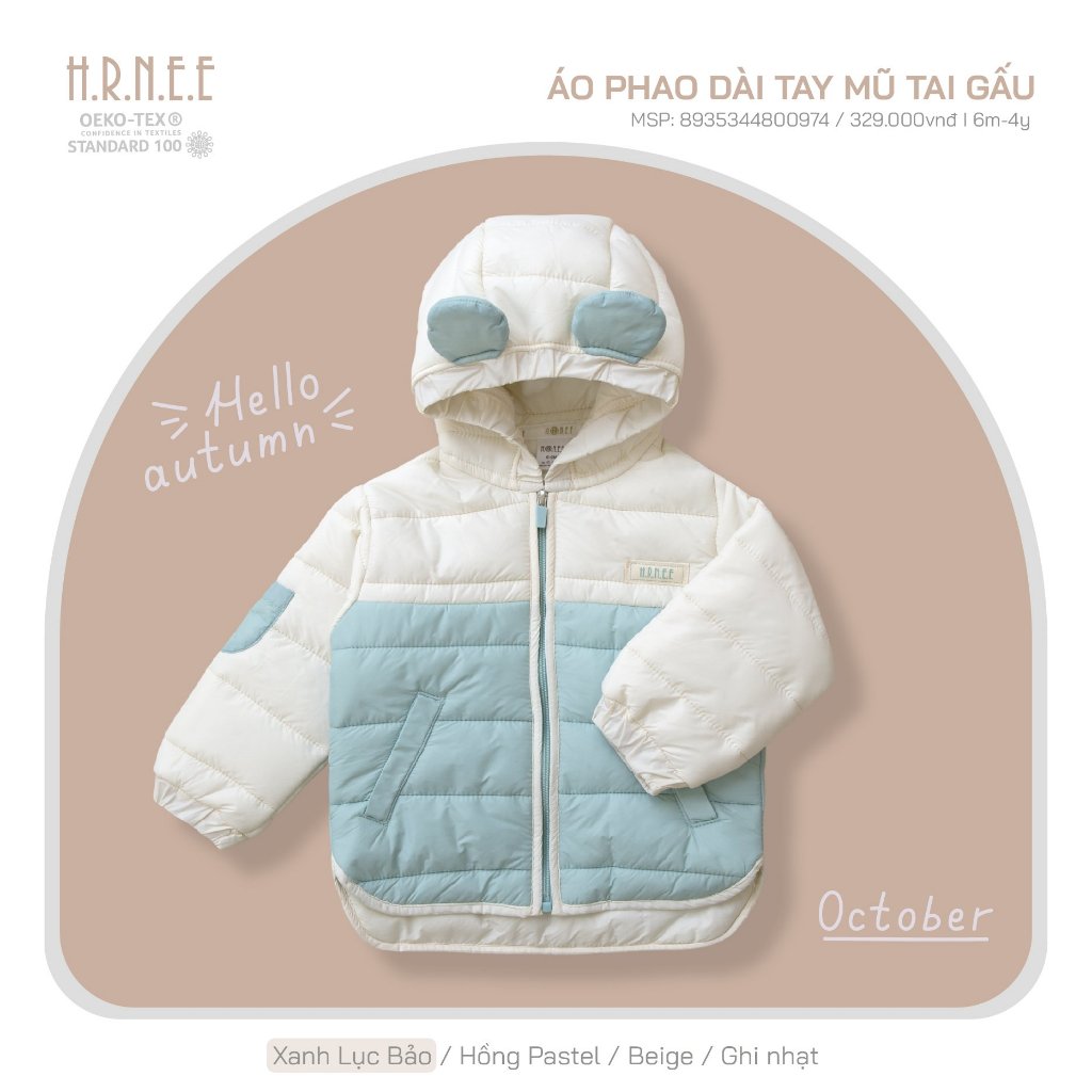 Hrnee New Colection- áo phao siêu nhẹ