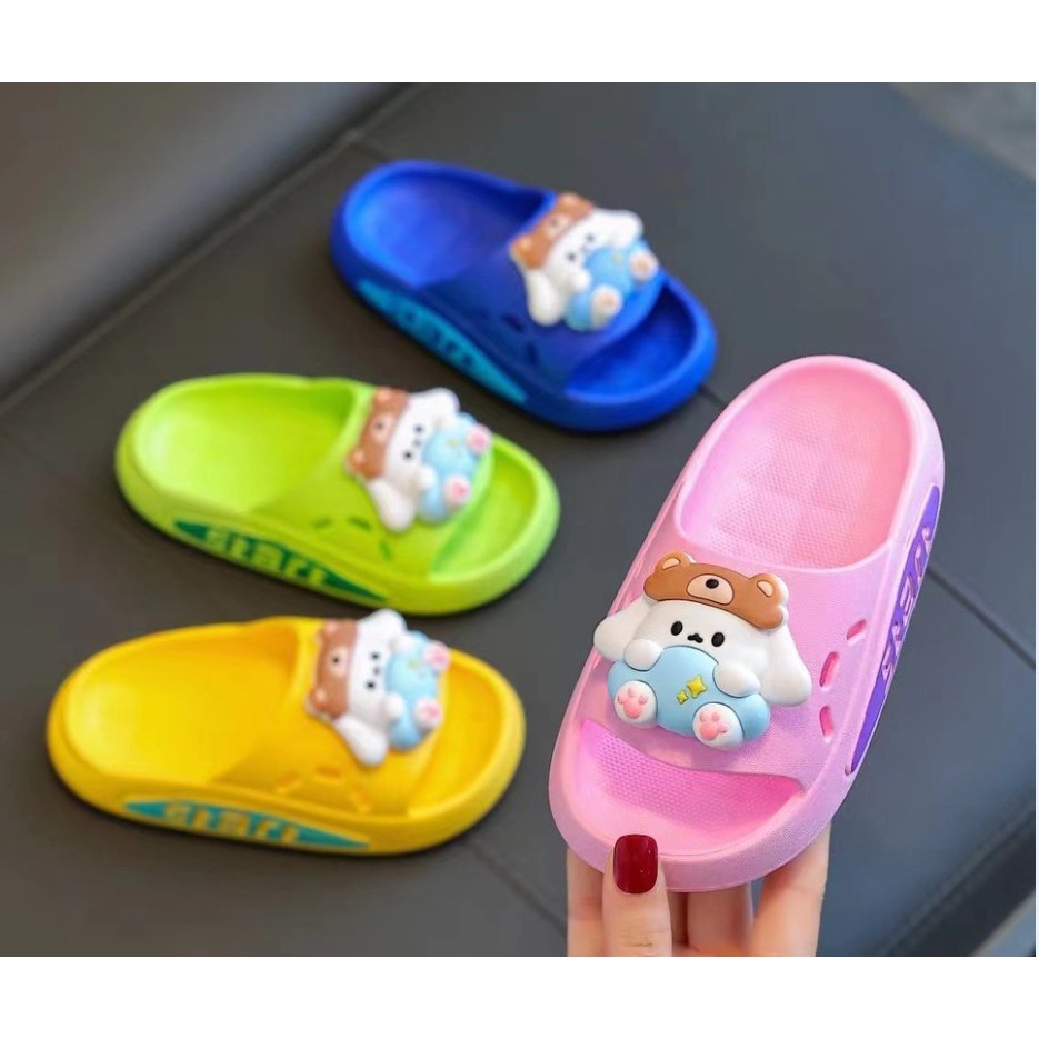 Dép Sandal Chống Trượt Thoải Mái Chống Mài Mòn Họa Tiết Hoạt Hình Dễ Thương Cho Bé Gái Bé Trai