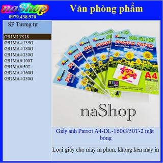 NaShop - Giấy in ảnh A4 2 mặt bóng DL-230G, văn phòng phẩm (VPP)
