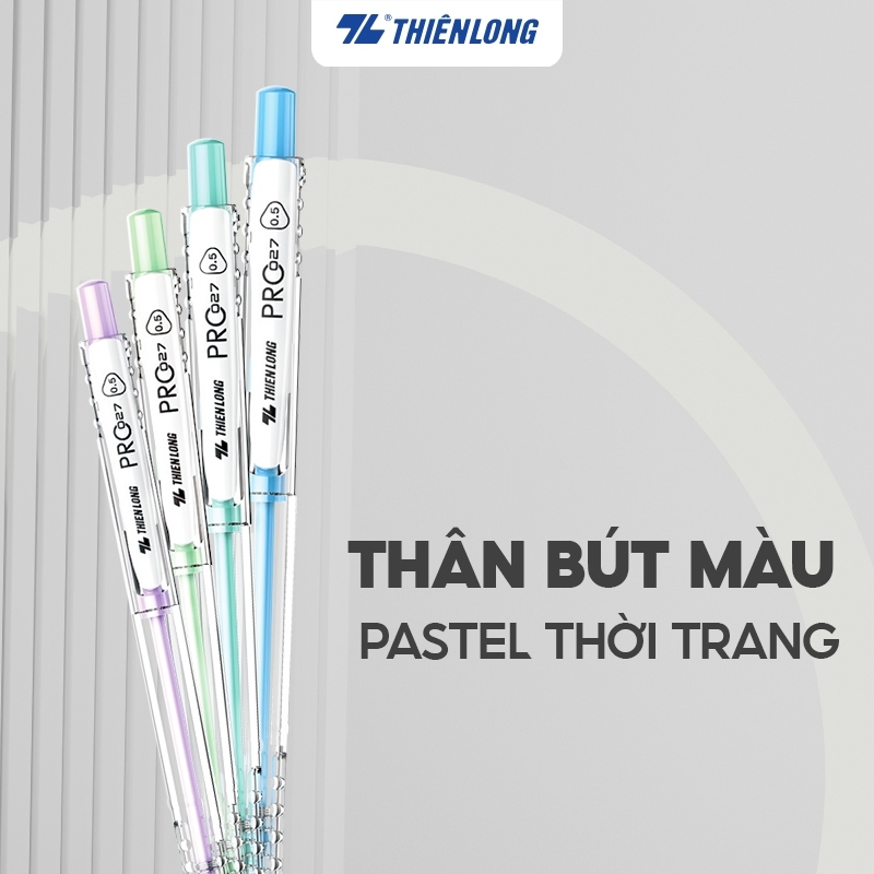 Túi 5 Bút bi màu pastel Thiên Long TL-105-KM