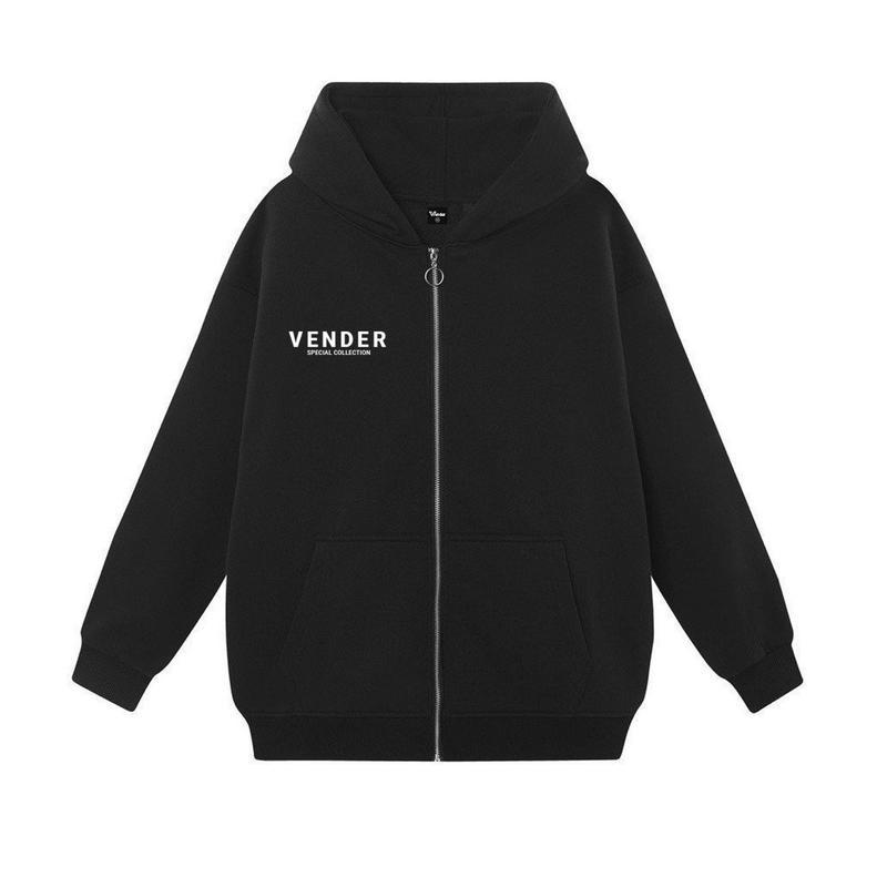 Áo Khoác Nỉ Local Brand VENDER  Áo Hoodie Zip Basic Chất Liệu Nỉ Bông(NI-2023-01)