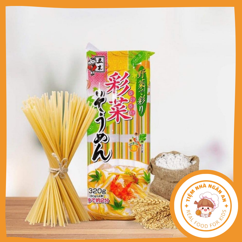 (DATE T07/2025) Mì lạnh somen rau củ ngũ sắc cho bé ăn dặm, Tiệm Nhà Ngân An