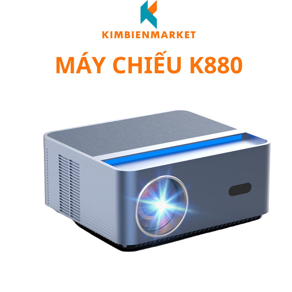 Máy chiếu cao cấp K880, độ sáng lớn nhiều mục đích sử dụng chiếu phim, giảng dạy, hệ điều hành androi bảo hành 12 tháng