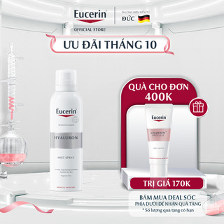 Xịt dưỡng ẩm & giảm nếp nhăn Eucerin Hyaluron Mist Spray 150ml
