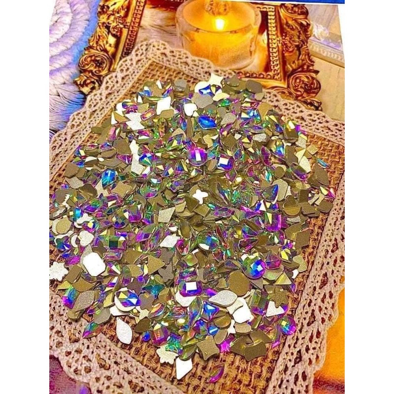 Đá Khối Chân Bằng Mix Size Mix MẫuTúi 100 Viên , Đá Hình Chân Bằng Gói 100 Viên