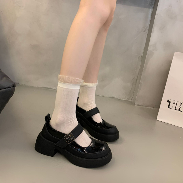 Giày búp bê Miu Miu quai ngang gót vuông 5P LOẠI 1 FULL HỘP  siêu xinh