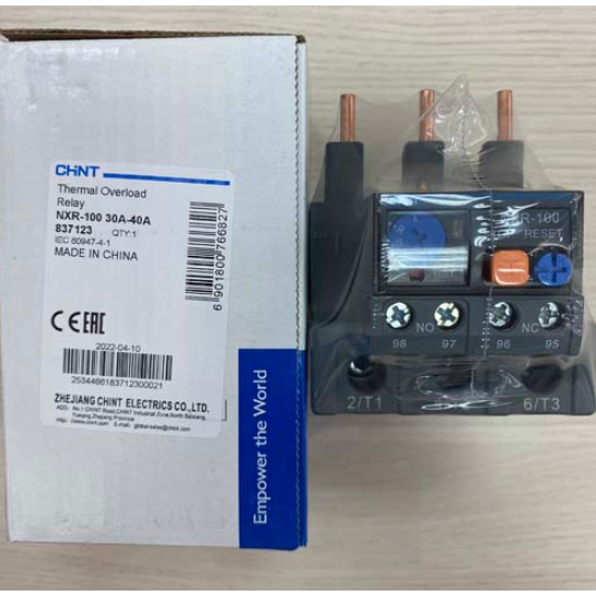 Rơle nhiệt CHINT NXR-100 30-40A, 37-50A, 48-65A, 63-80A, 80-93A