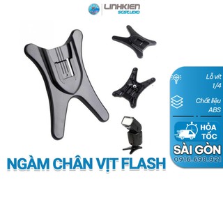 Ngàm Gắn Đèn Chân Vịt Flash Rời Gía đỡ Đèn Flash Hot Shoe Đầu Ốc 1/4 cho Máy Ảnh