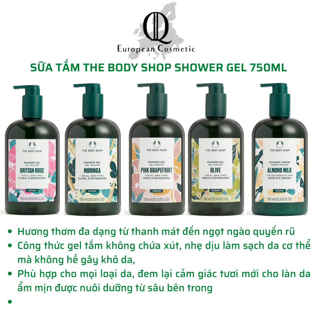 Sữa tắm the body shop 750ml