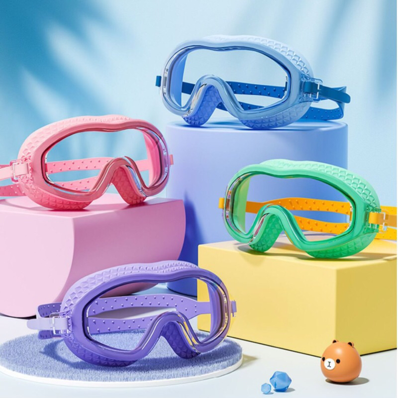 Kính bơi tráng gương chống chói tầm nhìn rộng cho bé