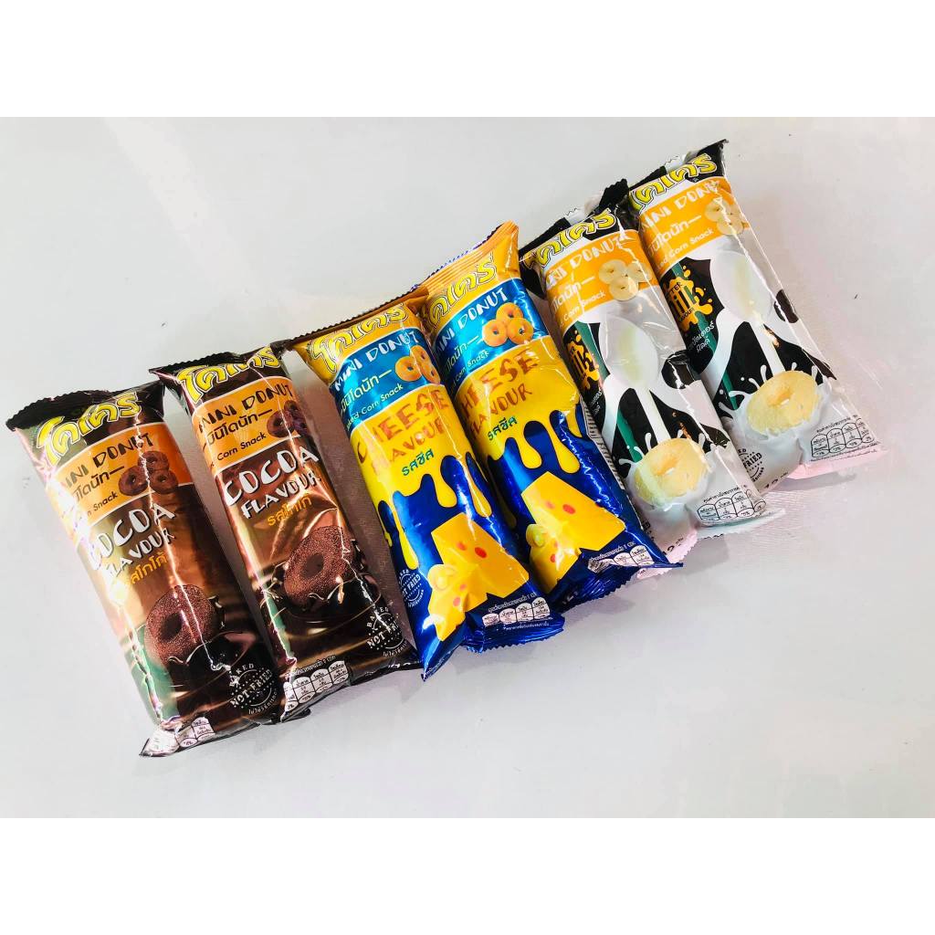 Combo 12 gói Bánh snack Cocori Mini Donut 10g Thái Lan