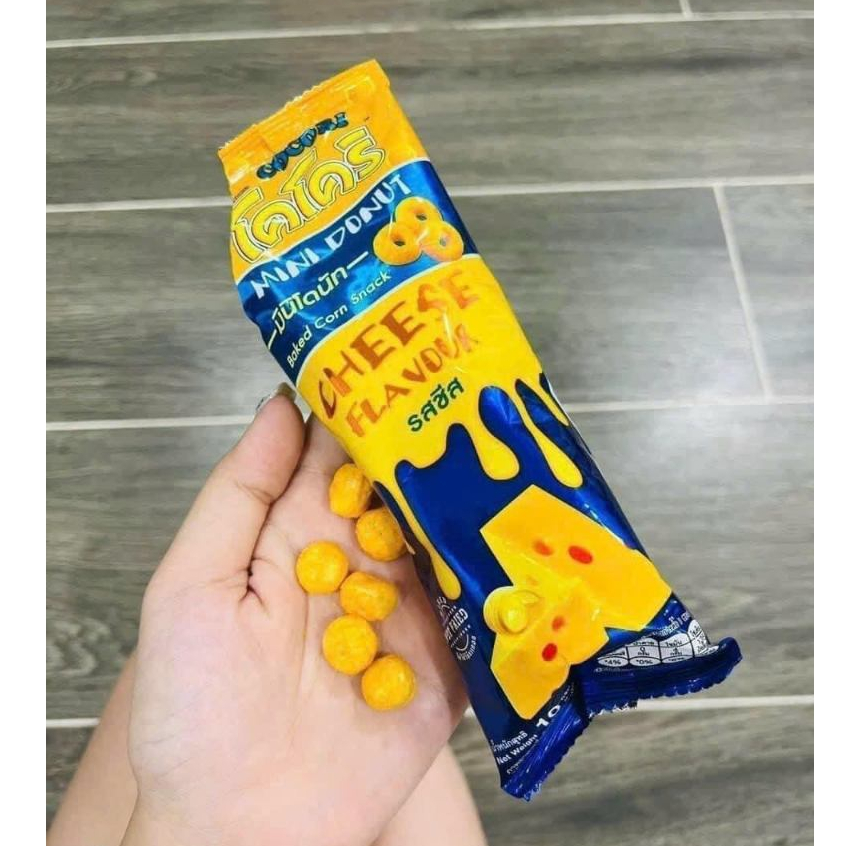 Combo 12 gói Bánh snack Cocori Mini Donut 10g Thái Lan